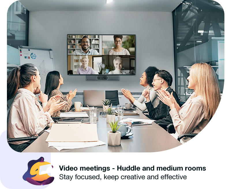 Yealink A20 and A30 video meetings for huddle and medium rooms. stay focused, keep creative and effective.