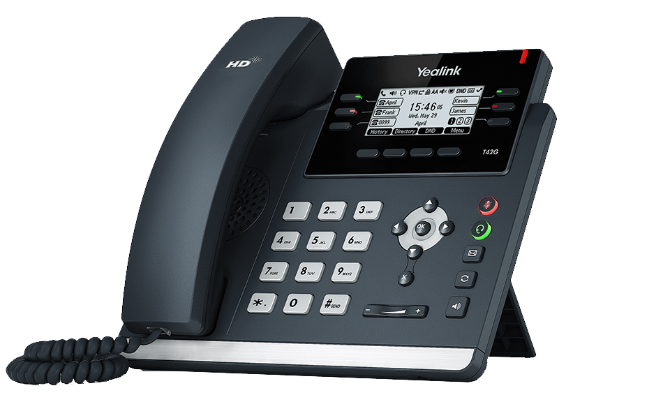 SIP-T42G - Multi-function Gigabit phone - Voice Communication | Yealink