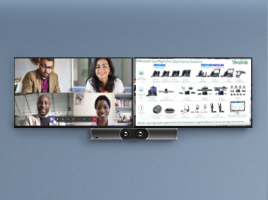 supporting dual-screen(TBC) for video meetings, screen sharing, whiteboard, etc.