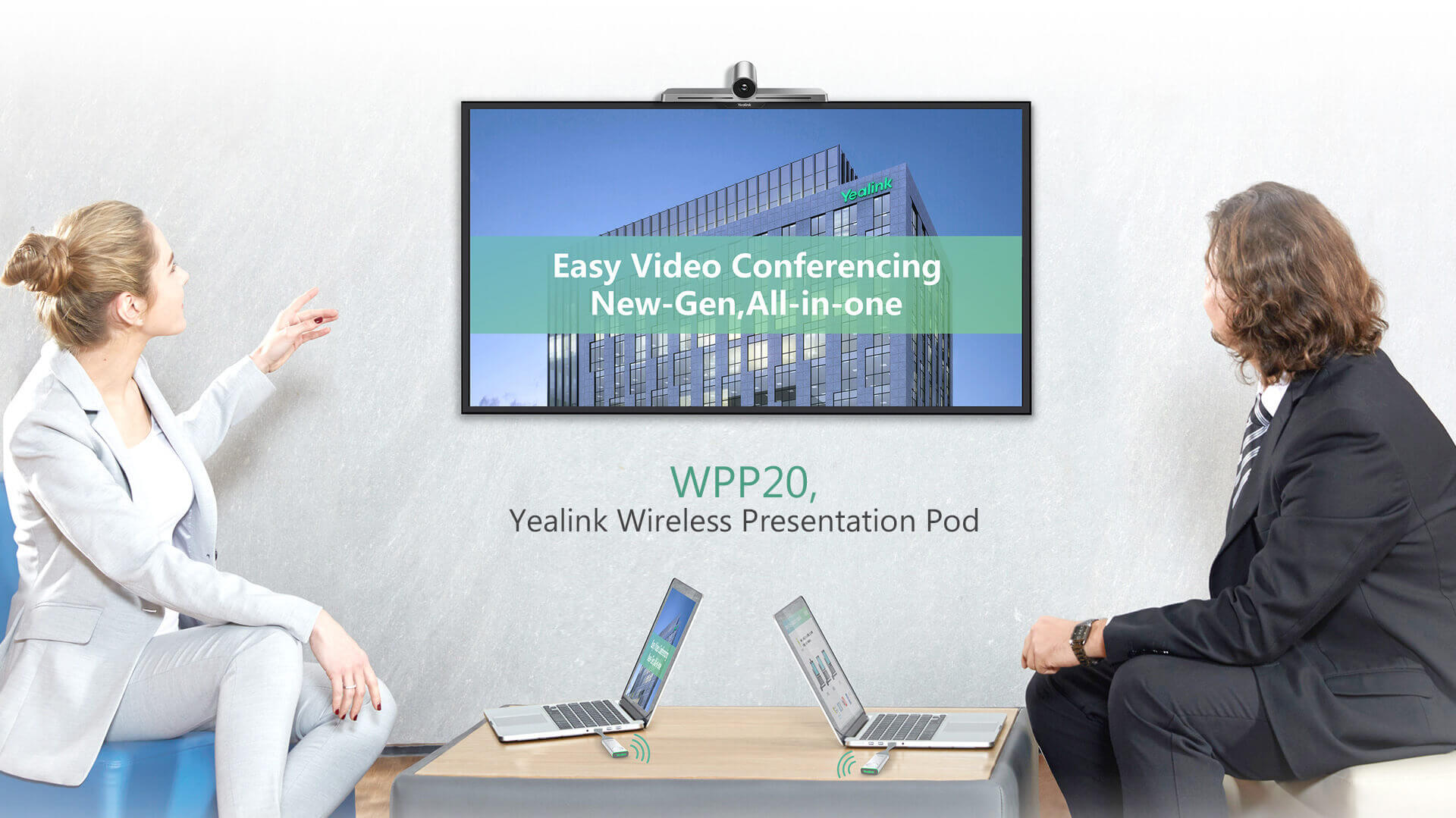 Yealink WPP20 Dual-Band WiFi 5 Presentation Pod VoIP Phone Accessory