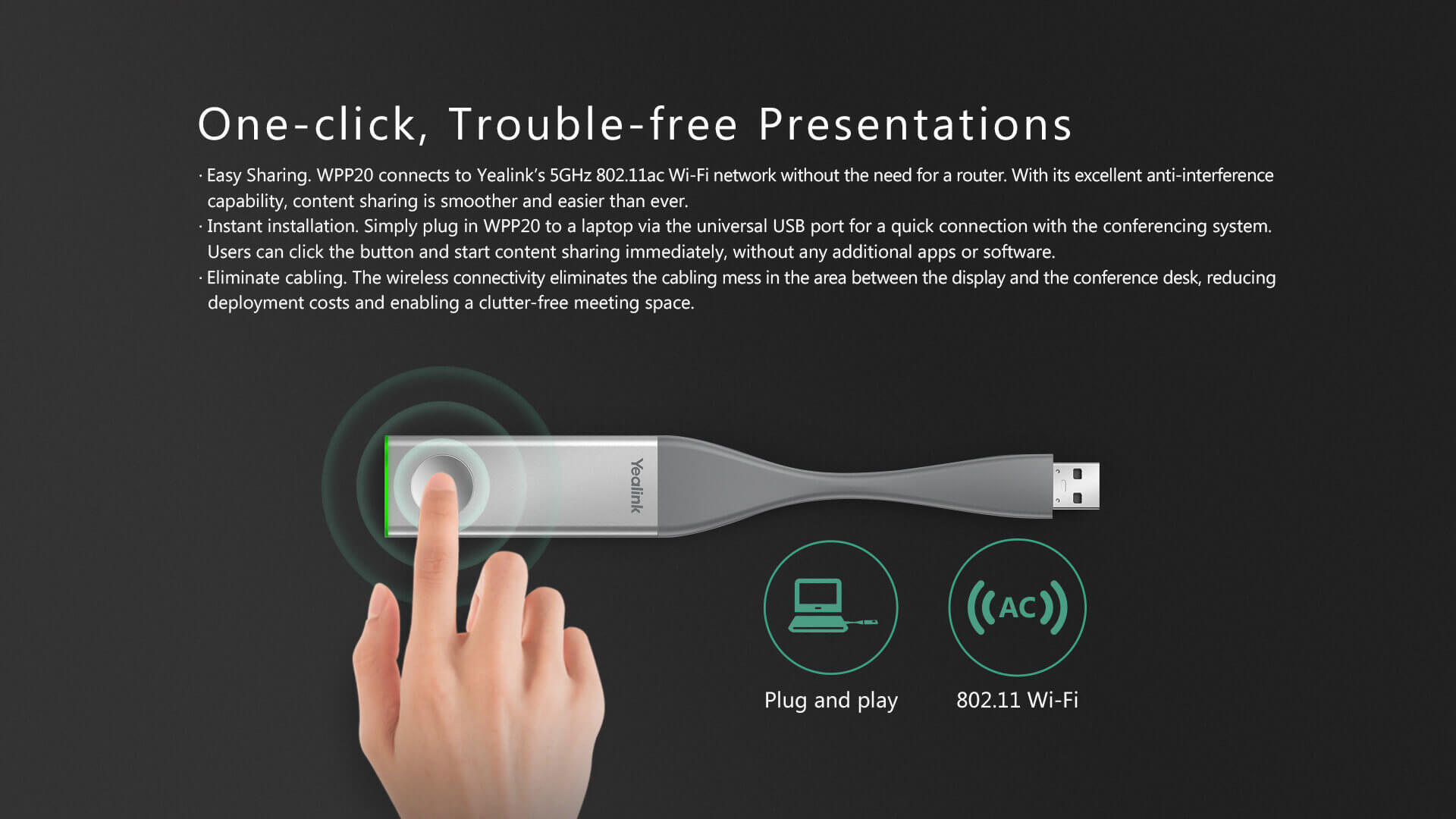 yealink wireless presentation pod error codes