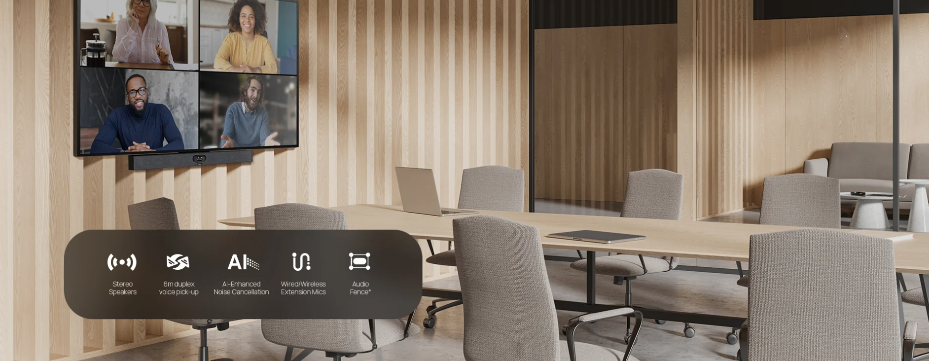 Yealink's innovative products designed for different office environments.