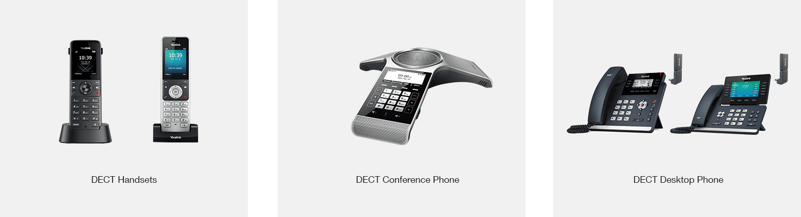 Combiné DECT, téléphone sans fil VoIP, système téléphonique de bureau