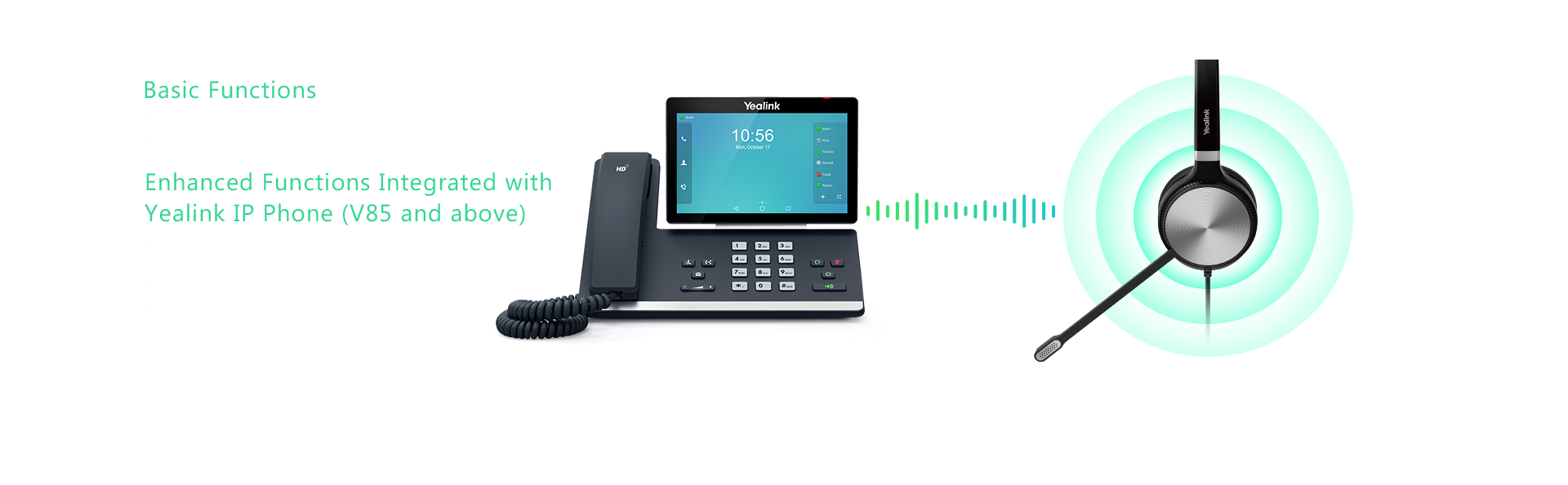 audio quality,match for Yealink IP Phone