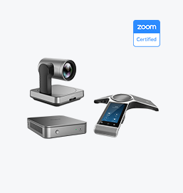 Yealink ZVC640 contains zoom meeting camera and conference room microphonese for better conference room video experience.