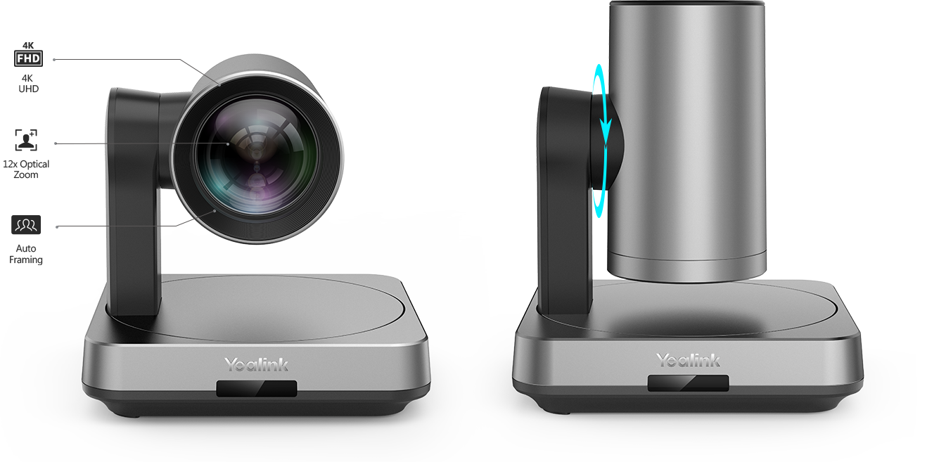 UVC84 camera is one of the important video endpoints in MVC640 video conferencing solutions.