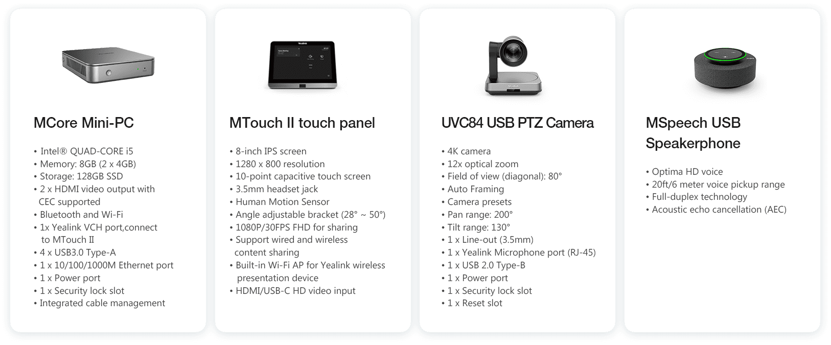 Video conference kit MVC640 specification