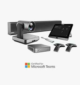 Yealink MVC840 video conference kit is ideal for large conference room, it contains teams room hardware like camera and microphones.