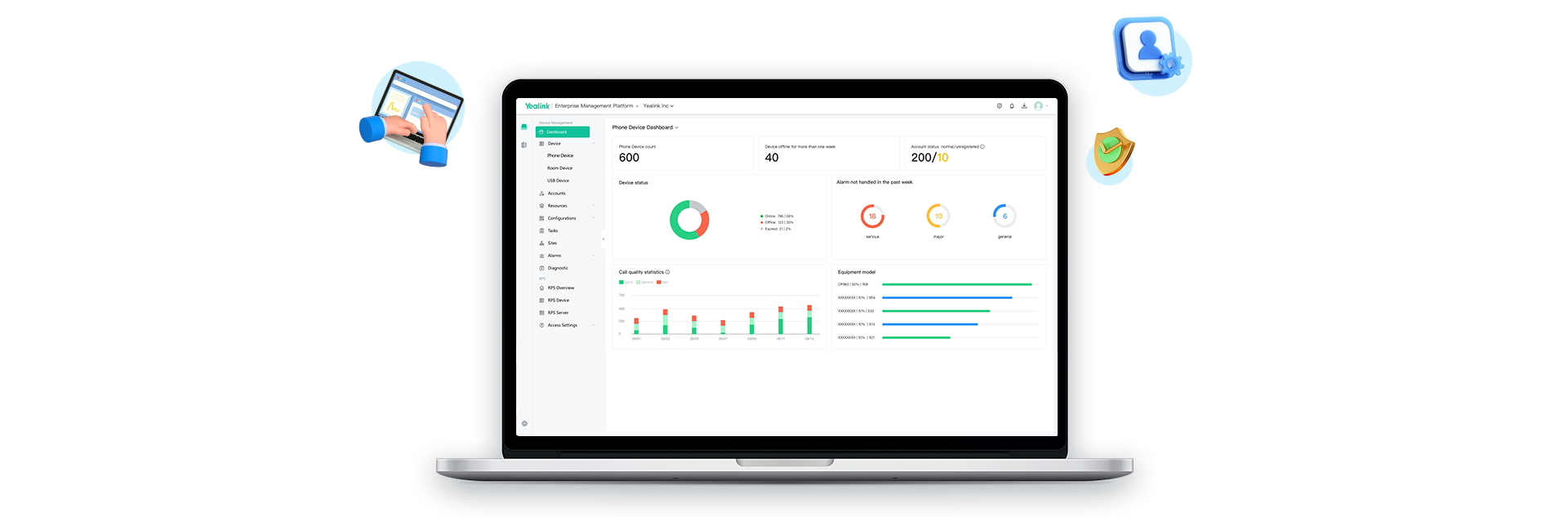 cloud based service management,cloud service management solution,what is device management platform?yealink device management platform