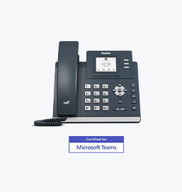 Le MP52 avec application Teams intégrée permet aux employés de bureau et aux utilisateurs des espaces communs ou des bureaux d'accueil de communiquer facilement via l'appareil de bureau.