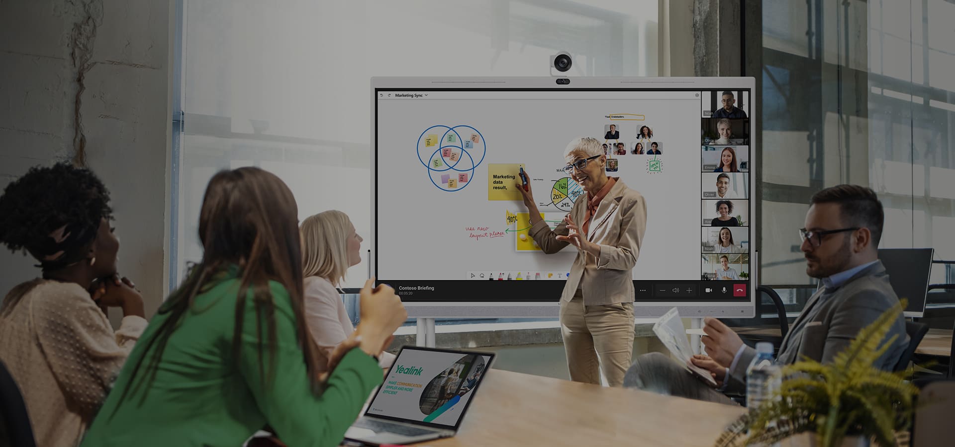Bring Teams Together to Collaborate on an Interactive Whiteboard