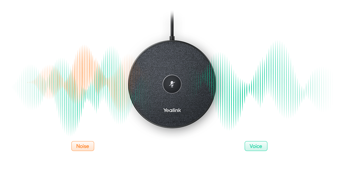 ie de suppression de l'écho acoustique et de protection contre le bruit de Yealink, le VCM35 réduit efficacement le bruit ambi
