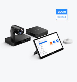 The ZVC860 (Base-kit) is a cutting-edge Zoom Rooms system, optimized for large camera conference rooms. It comes equipped with advanced microphone and speaker technology to ensure superior audio quality