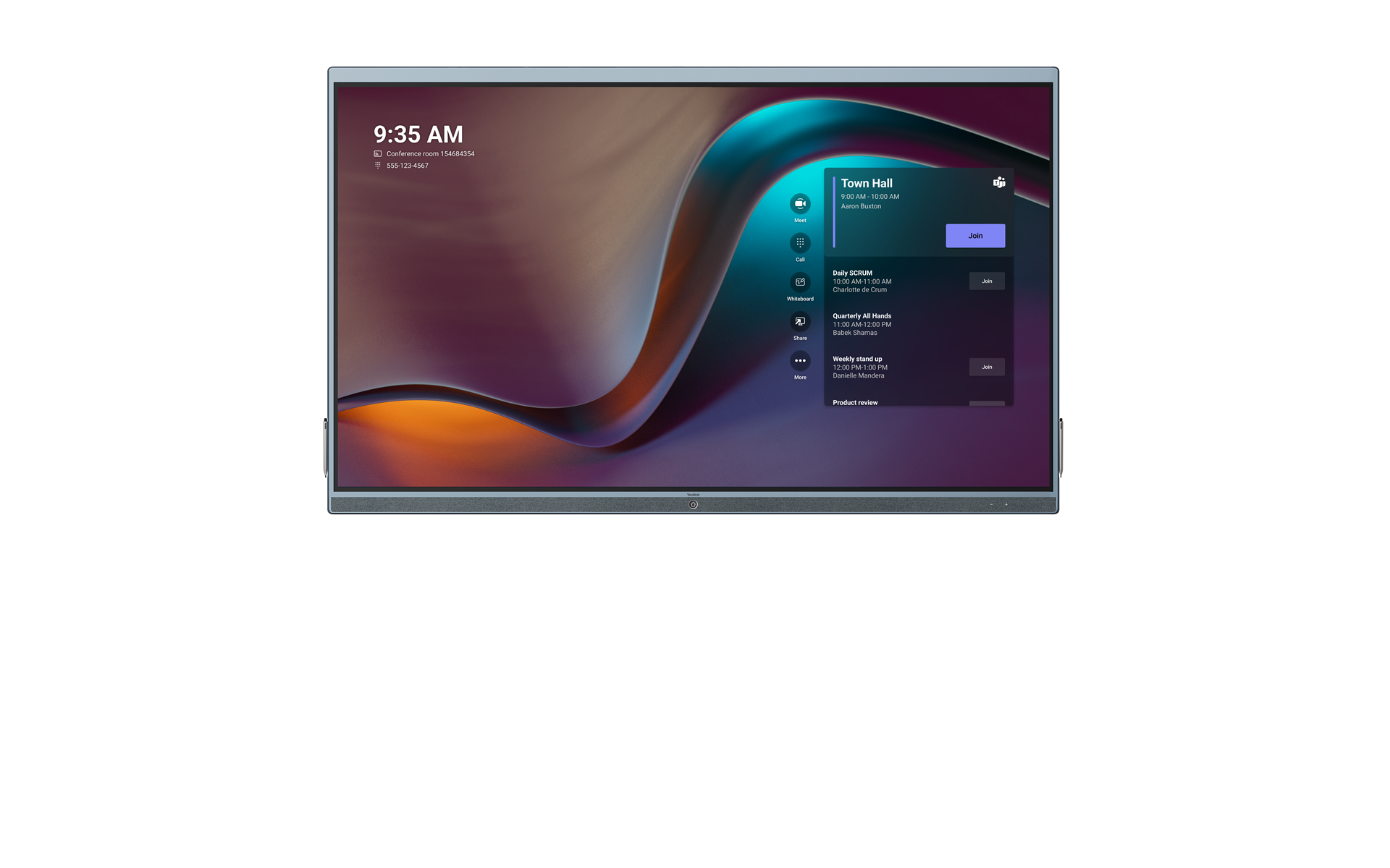 Appearance of MeetingBoard Pro Microsoft Teams Rooms picture 5