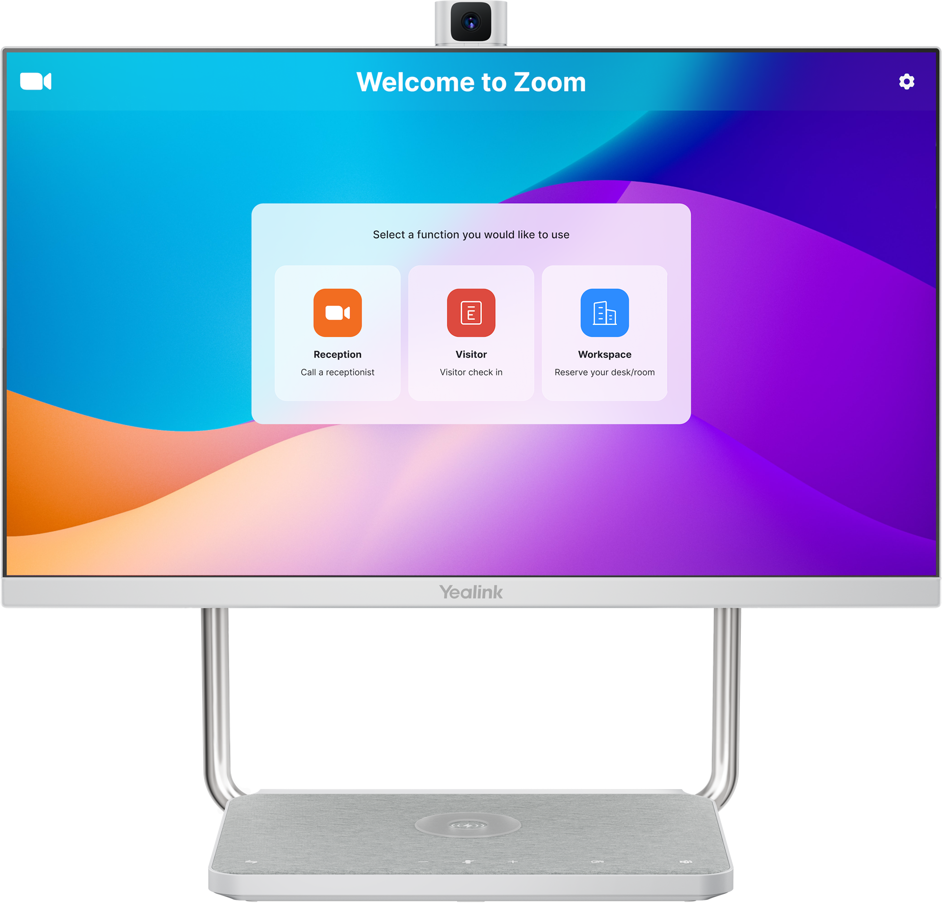Vue de face de l'appareil DeskVision A24 Zoom Rooms