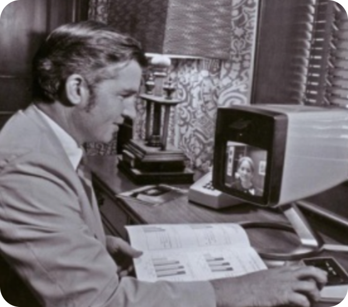 Video conference system in the history