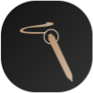 Highlights the functionality to write with the pen tip and erase with the pen tail.
