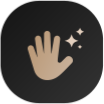 Demonstrates palm rejection technology to prevent accidental touches while writing.